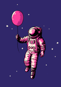Astronaute flottant pour un anniversaire unique